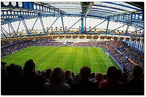 KESIMO England Etihad Stadium Manchester Jigsaw Puzzle For Adults 1000 Piece Wooden Travel Gift Souvenir 38 * 26cm
