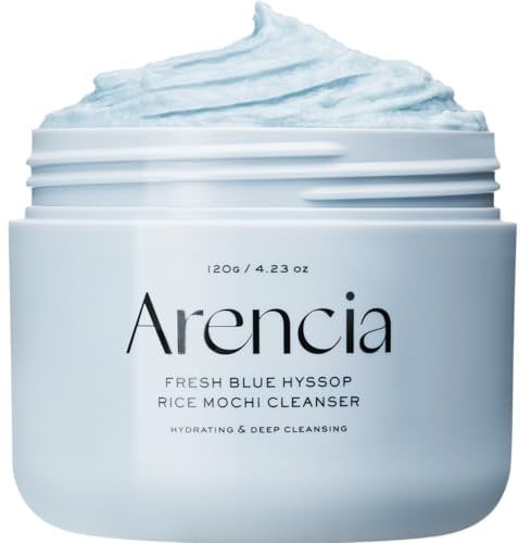 Arencia Hyssop Brightening & Deep-Cleansing Face Scrub & Exfoliator - All Skin Types, For Sebaceous Filaments & Blackheads (120g)