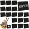 20Pcs Petit Tableau Noir, Mini Panneau d'Affichage Pour Mariage/Fête/Table/Étiquette de Prix, Facile à Écrire/Effacer, Mini Tableau de Message 10*7.5cm (Noir)