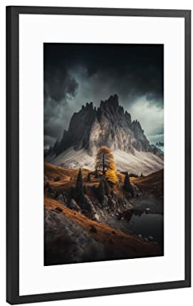 artboxONE Poster mit Rahmen Schwarz (Metallic) 30x20 cm Freedom of Nature von 2B Optik - gerahmtes Poster