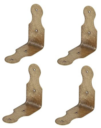 Garneck 4stücke Antike Eckenschützer Reinem Kupfer Möbel Kantenschutz Vintage Design Für Sichere Ecken Für Möbel Wie Schränke Und Tische Einfache Installation Mit Schrauben