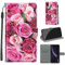 TOMYOU Schutzhülle für iPhone XR, PU-Leder, Brieftasche, Klappetui, Standfunktion, kompatibel mit iPhone XR Handyhülle (Blumen)
