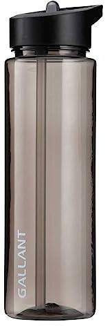 Gallant Sports Water Bottle with Straw- 710ml Plastic, Leakproof & BPA Free Water Bottle for Running, Cycling, Travelling, Sports, Home Gym Water Bottle for Men Women