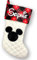 Disney Personalisierter Weihnachtsstrumpf – Mickey Mouse Weihnachtsdekoration – gestepptes Büffelkaro mit versteckten Mickey-Ohren-Fan, Andenken, Geschenk, Urlaubsdekoration mit individuellem Namen