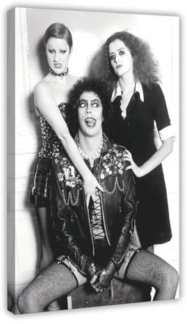 OWNPET Klassische Filme The Rocky Horror Bild Show Leinwand Poster Wandkunst Dekor Druck Bild Gemälde für Wohnzimmer Schlafzimmer Dekoration Rahmenstil 60 x 90 cm