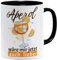 OM3® lustige Tasse mit Spruch - Aperol wäre mir jetzt auch lieber - Statement | Keramik Becher | 11oz 325ml | Beidseitig Bedruckt | Schwarz