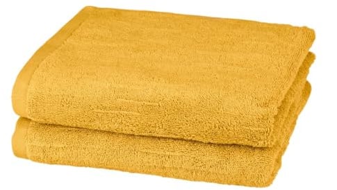 Ross Premium Uni Handtücher Boucle Safran, Handtuch 50x100 cm