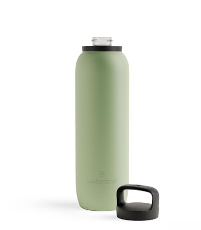 waterdrop® All Purpose Gourde Thermo 1L, gourde isotherme en inox, 24h froid - 12h chaud, anti-fuite & résistante