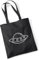 huuraa Jutebeutel Raumschiff UFO Tasche Baumwolle 10 Liter Black mit Motiv für alle Alien Fans Geschenk Idee für Freunde und Familie