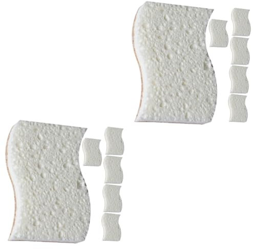 Garneck 2sets Multi-function Cleaning Sponges Dish Washing Sponge Household Scrub 6pcs*2