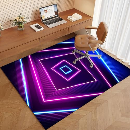 140 x 90 cm Heavy Duty Gaming Chair Mat Multi Purpose Office Chair Mat for Hardwood Tile Laminate Floors Smooth Rolling Chair Glides