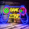 VYXIN Game Zone - Targa neon per decorazione da parete, neon Sign Gaming LED, decorazione per camera dei giochi, idee regalo per ragazzi, bambini e giocatori, decorazione per la camera dei ragazzi