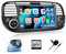CAMECHO 7 Zoll Android 13 Navi Autoradio per Fiat 500 2007-2015 mit HD Touchscreen, [1+32G] Wireless Carplay Android Auto Bluetooth Radio mit GPS HIFI FM WIFI Mirror Link +Canbus