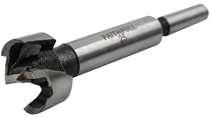 Faithfull FAIFOR25 Forstner Bit for Hardwood, Softwood, Drilling, Boring, Straight, Angled, Overlapping, Pocket holes - 25mm