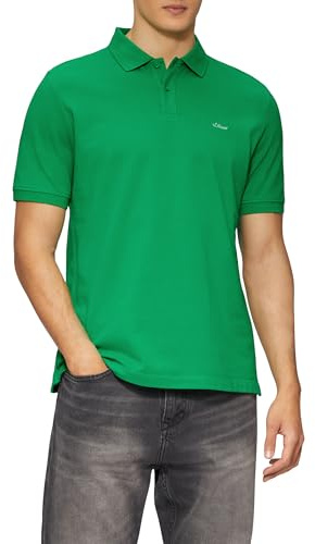 s.Oliver Herren Poloshirt aus Baumwollpiqué – Regular Fit, Kurzarm, Logo-Stickerei – Business & Casual