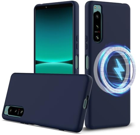 EasyShow Hülle für Sony Xperia 5 IV Hülle, Dünn flüssiges Silikon Case, Mag-Safe Zubehör - Eingebaute Magnete, Handyhülle für Sony Xperia 5 IV Stoßfeste Hülle