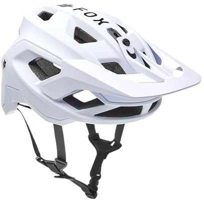 Fox Racing Speedframe Helmet Solid - Unisex - Fahrrad Helm, hervorragender Schutz, optimale Belüftung, Perfekter Sitz,White,L