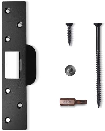 MOSECYOU Extra Long Door Strike Plate 7, Heavy Duty Version, Oversized Striker to Repair Damaged Worn Frame/Slot/Jamb, Large Hole to Fix Latch Sticking, Security Reinforcement Plate