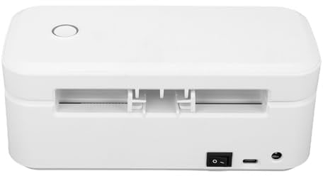 Fafeicy 200DPI Thermal Shipping Label Drucker, Unterstützung von USB für PC -Telefon -Tablet, Paketschilddrucker für Einkaufszentren für Heimbüroeinkaufszentren (EU-Stecker)