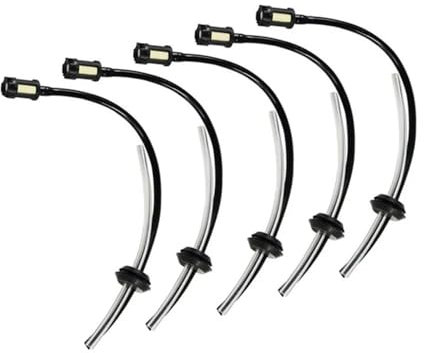 MBdzA Kit Tubo Flessibile for Olio da 5 Pezzi con Olio F Adatto for decespugliatore a 4 Tempi, Tosaerba, Accessori for Utensili elettrici da Giardino in plastica e Gomma