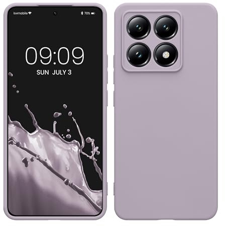 kwmobile Handyhülle für Xiaomi 14T Hülle - weiches Handy Silikon Case - Schutzhülle Cover - Lavendel