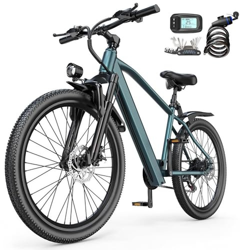 Eleglide Elektrofahrrad 26 für Erwachsene, 250W Urban E-Bike mit 36V 10Ah Akku, 25 km/h Max, 7-Gang, 35 km Reichweite – Perfekt für tägliches Pendeln
