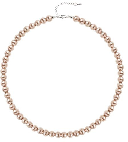 BABEYOND Perlenkette Damen Weiße Perlen Halsketten für Frauen und Mädchen Kurze Runde mit 6–10 mm Perlen Schmuck
