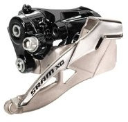 SRAM Umwerfer X.0, schwarz-Silber, 38,2mm, 3x10, 401000051