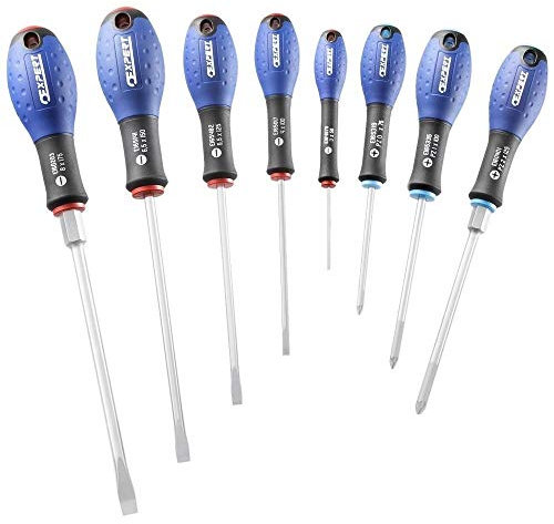 Britool Expert E160906B Slotted/ Pozi Screwdriver Set (8 Pieces)