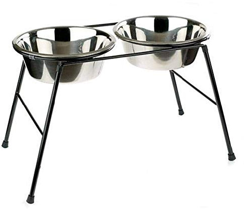 CLASSIC Caldex Cuvette Double avec Bols d'alimentation - 220 mm / 900 ML.