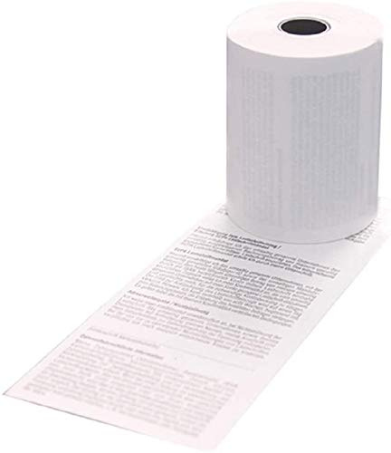 100 EC-Cash Rollen 57mm x 8m x 12mm SEPA Lastschrifttext - EC-Cash-Thermorollen Ø 28mm