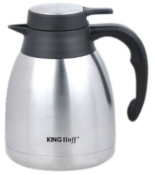 KING HOFF Klassisch Elegante doppelwandige Thermoskanne von Kinghoff (1 L)