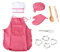OFKPO Set de 11 Piezas de Juguetes de Chef,Juguetes de Delantal de Cocina para Niñas