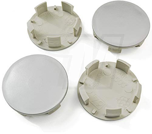 MYBA-S Lot de 4 Cache-moyeux - 54,5 mm/50 mm