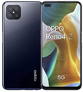 OPPO CPH2065, Smartphone Reno 4 Z, RAM 8 GB + ROM 128 GB, Nero (Ink black)