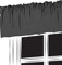 Trend Curtains Caravan Valance Pelmet 3 pencil pleat Plain 100% Polyester fabric (Dark Grey, 360 Width x 8 Drop Valance)