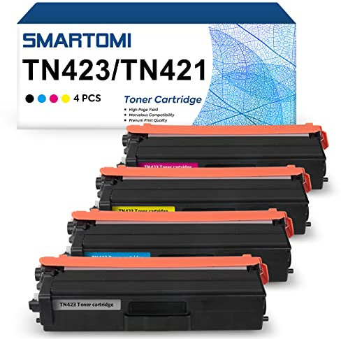 TN423 TN-423 Toner Kompatibel für Brother TN-423 Toner Multipack TN421 TN-421 für MFC-L8690CDW MFC L8690CDW DCP-L8410CDW MFC-L8900CDW HL-L8260CDW HL-L8360CDW Schwarz Cyan Gelb Magenta,4er-Pack