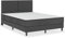 vidaXL Boxspring Bettgestell Bettrahmen Boxspringbett Schlafzimmermöbel Schlafzimmerbett Polsterbett Doppelbett Bett Grau Stoff 180x200cm
