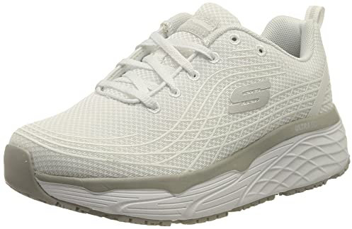 Skechers Damen Max Cushioning Elite Sr Sneaker, White Textile, 38 EU