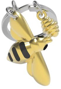 METALMORPHOSE - Porte-clés Abeille et son essaim - MTM276-01