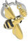 METALMORPHOSE - Porte-clés Abeille et son essaim - MTM276-01