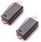 HeyNana Support de batterie - 1 x 9 V - Avec interrupteur marche/arrêt - 2 pièces dans un lot - Noir