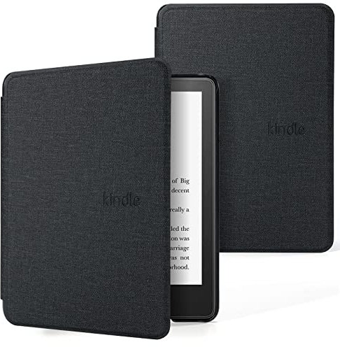 Kindle Paperwhite 2022 Custodia in tessuto, Kindle Magnetic Auto Wake/Sleep Case, con supporto pieghevole Kindle Paperwhite 6.0 Custodia per 2022 Kindle-Nero