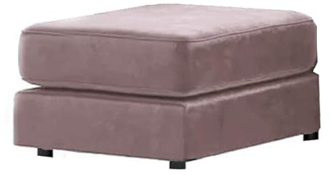 New Brooklyn Plush Velvet Pink Footstool Living Room Accessory - Foam (Pink, Footstool)