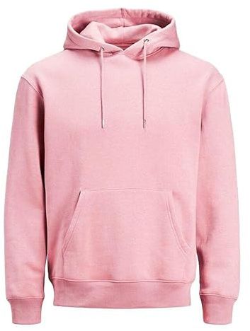 Vasego|Mens Plain long sleeve Hoodie Fleece Pull-Over|Soft and comfy Adult Top Sweatshirt Hoodies|Work and longe wear | Uni-Sex | (as8, alpha, xx_l, regular, regular, Dusty Pink)