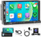 Android 13 Autoradio 2 Din mit DAB/DAB+ Adapter Wireless Apple Carplay Android Auto GPS Navi WiFi 7 Zoll Autoradio mit Mirror Link Bluetooth FM/RDS/DAB/6 USB/AUX/TF/DVR Lenkradsteuerung Rückfahrkamera