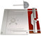 KKnoon Set mit 4 Frästisch-Einlegeplatten Aluminiumlegierung Holzfräsen Flip-Board Trimmmaschine Gravur Hilfswerkzeug Holzbearbeitungsbänke