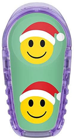 Aufkleber Sticker für Dexcom G6 Sensor 2x Santa Smiley myDili Diabetes-Zubehör