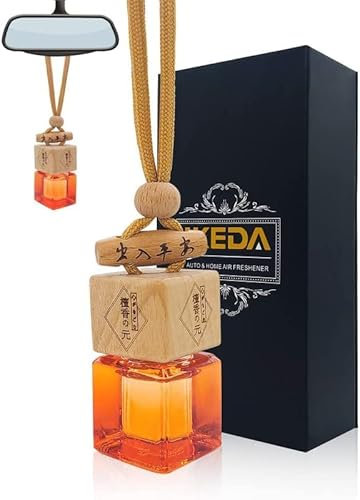 Car Air Fresheners for Men | Car Fresheners with Odour Eliminator Technology | Long Fragrant Car Accessories for Men | Strong Car Scents Perfume Hanging Diffuser | Ikeda Air Freshener Car (Hami Melon)