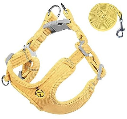 Oyccen Kleine Hunde Geschirr mit Leine Welpe Einstellbare Brustgeschirr Anti Zug Welpengeschirr